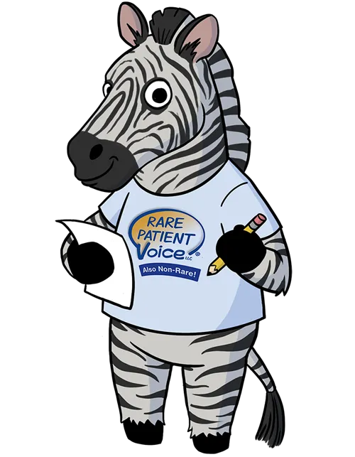 Rare Patient Voice mascot